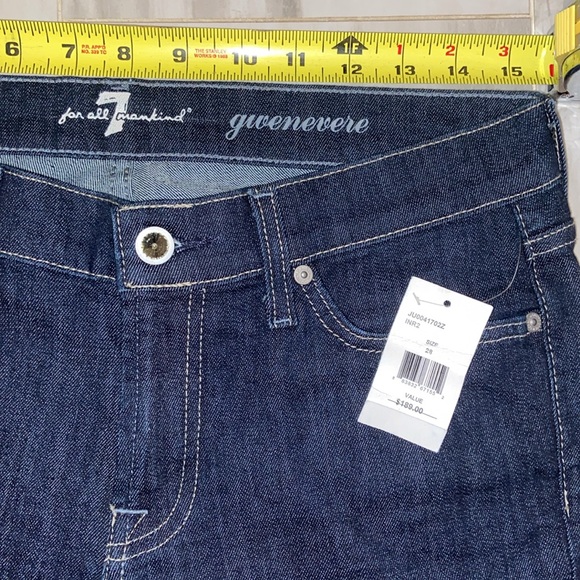 7 For All Mankind Gwenevere Skinny Ankle, Dark, Mexico, 29x29, NWT, $189 MSRP - Picture 5 of 12